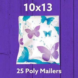 25 10x13 Butterflies Poly Mailers